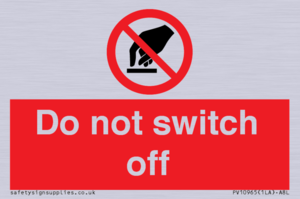 Do not switch off 